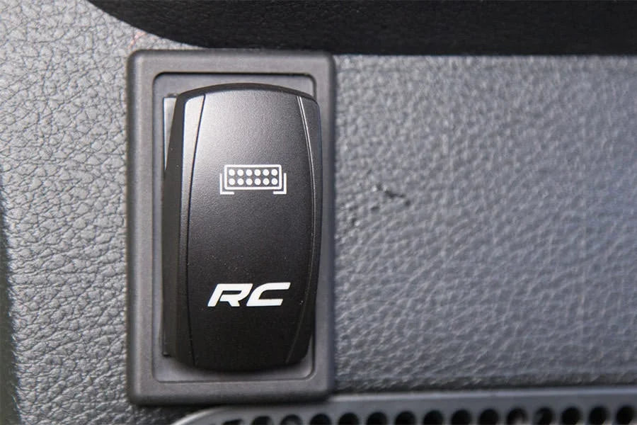 Rough Country Auxiliary Switch Bezel | Single 709B1 - Installation View
