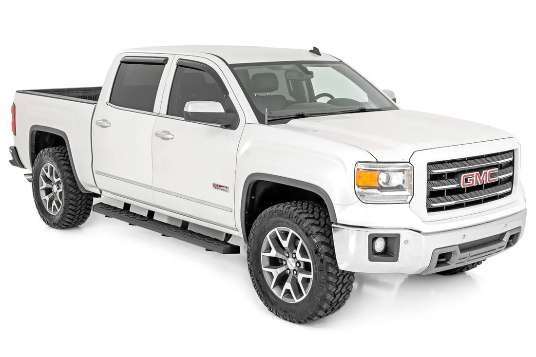 Rough Country BA2 Running Board | Side Step Bars | Chevy/GMC 1500/2500HD/3500HD (07-19 & Classic) 41001A - Side View