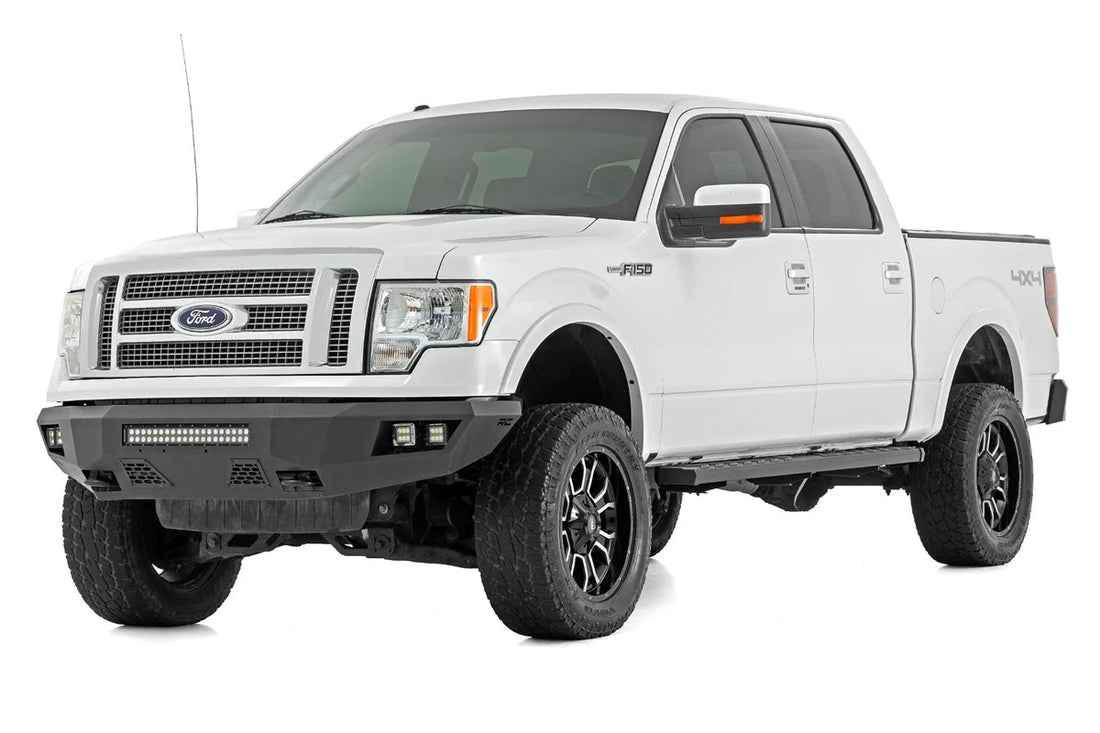 Rough Country BA2 Running Board | Side Step Bars | Ford F-150 2WD/4WD (2009-2014) - Side View