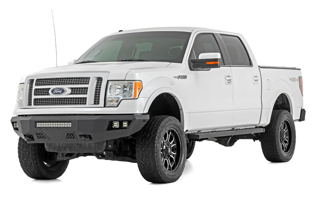 Rough Country BA2 Running Board | Side Step Bars | Ford F-150 2WD/4WD (2009-2014) 41012A - Side View