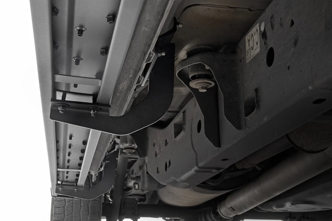 Rough Country BA2 Running Board | Side Step Bars | Ford F-150/F-250/F-350 2WD/4WD (15-26) 41010A - Back View