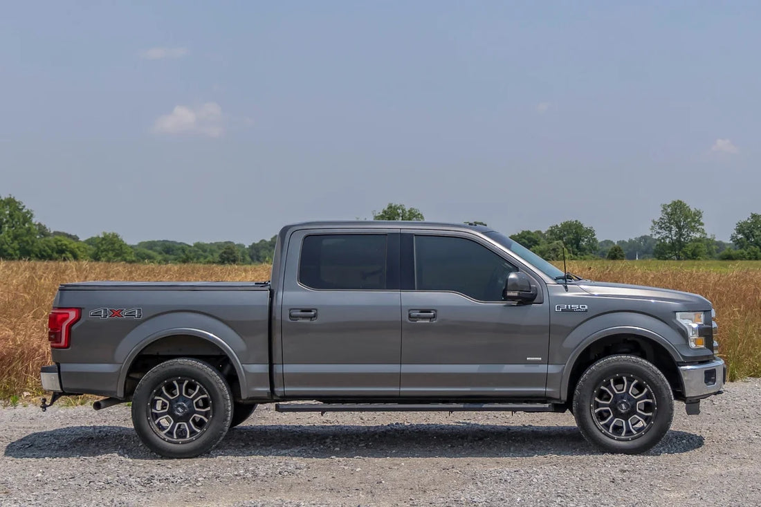 Rough Country BA2 Running Board | Side Step Bars | Ford F-150/F-250/F-350 2WD/4WD (15-26) 41010A - Additional View 5
