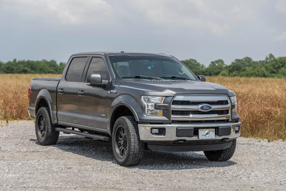 Rough Country BA2 Running Board | Side Step Bars | Ford F-150/F-250/F-350 2WD/4WD (15-26) 41010A - Additional View 6
