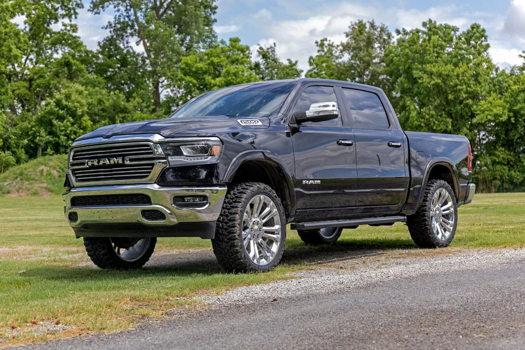 Rough Country BA2 Running Board | Side Step Bars | Ram 1500 (19-26)/1500 TRX (21-24) 41004A - Back View
