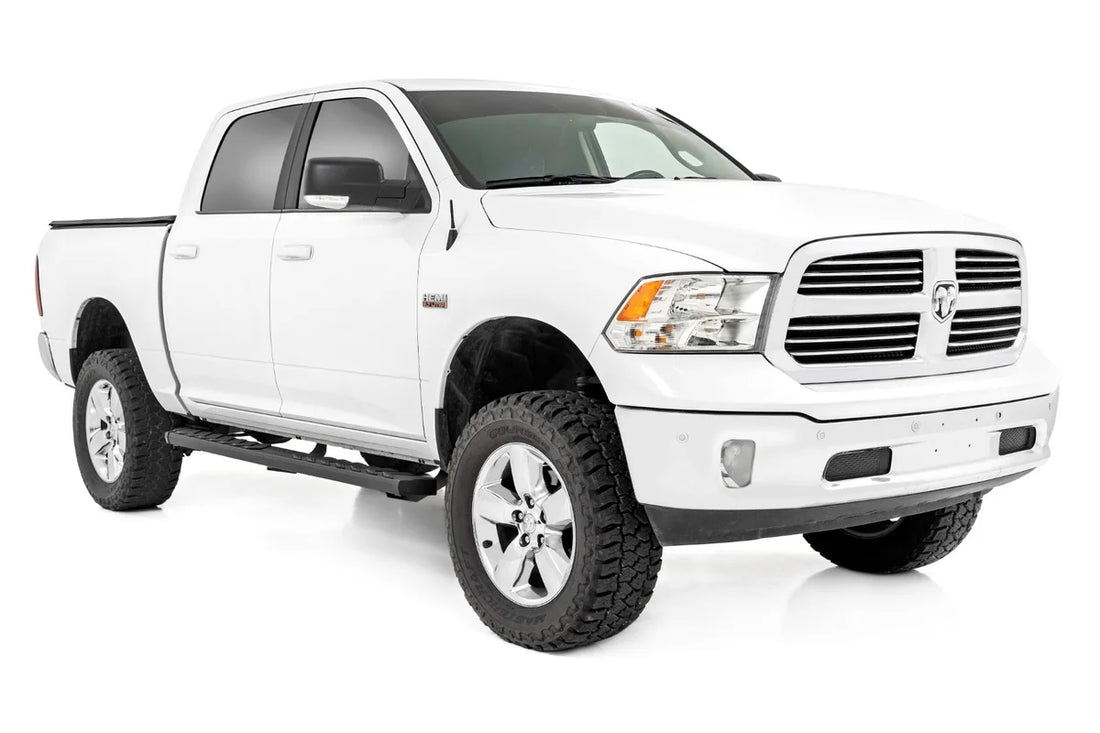 Rough Country BA2 Running Board | Side Step Bars | Ram 1500/2500/3500 2WD/4WD 41003A - Back View