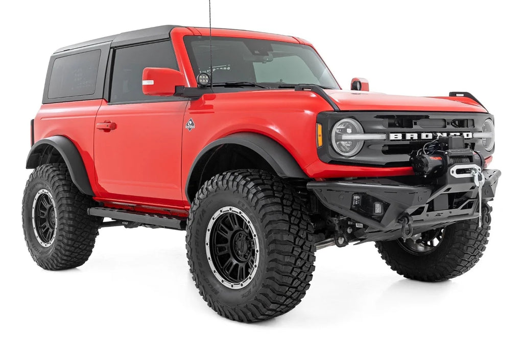 Rough Country BA2 Running Boards | Side Step Bars | 2-Door | Ford Bronco (2 Door) (21-25) - Side View
