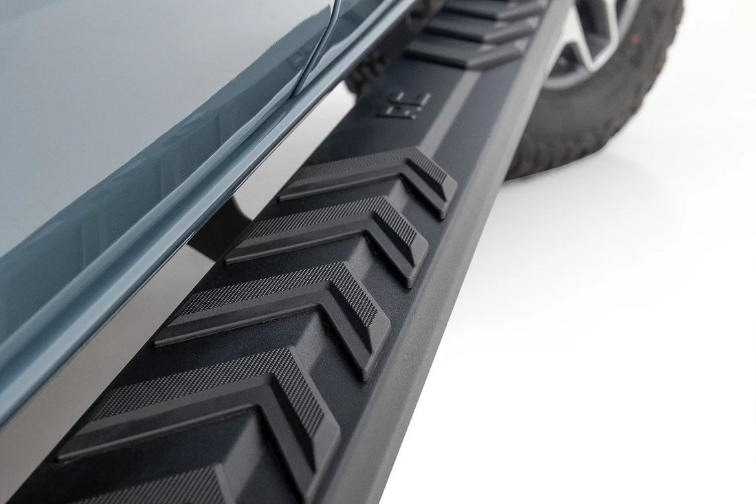 Rough Country BA2 Running Boards | Side Step Bars | 4-Door | Ford Bronco 4WD (2021-2025) - Side View