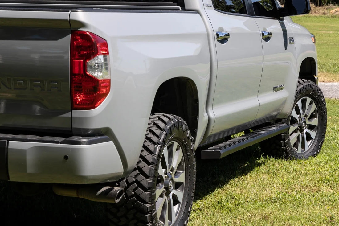 Rough Country BA2 Running Boards | Side Step Bars | Crew Cab | Toyota Tundra 2WD/4WD (07-21) 41005A - Additional View 5