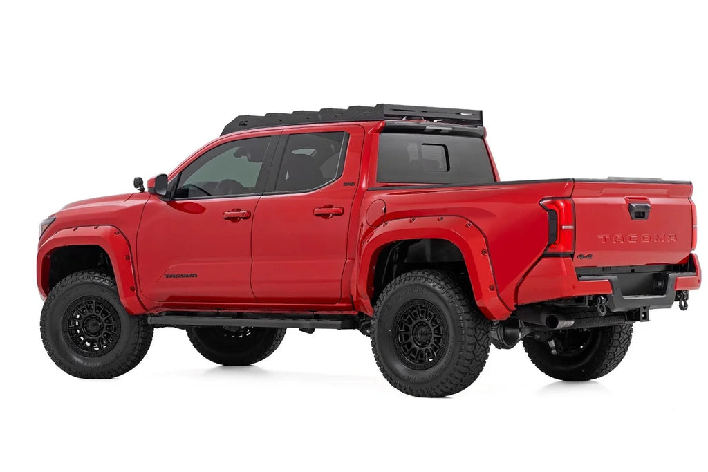 Rough Country BA2 Running Boards | Side Step Bars | Double Cab | Toyota Tacoma (24-25) - Back View
