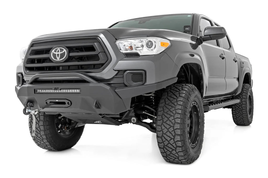 Rough Country BA2 Running Boards | Side Step Bars | Double Cab | Toyota Tacoma (05-23) 41009A - Side View