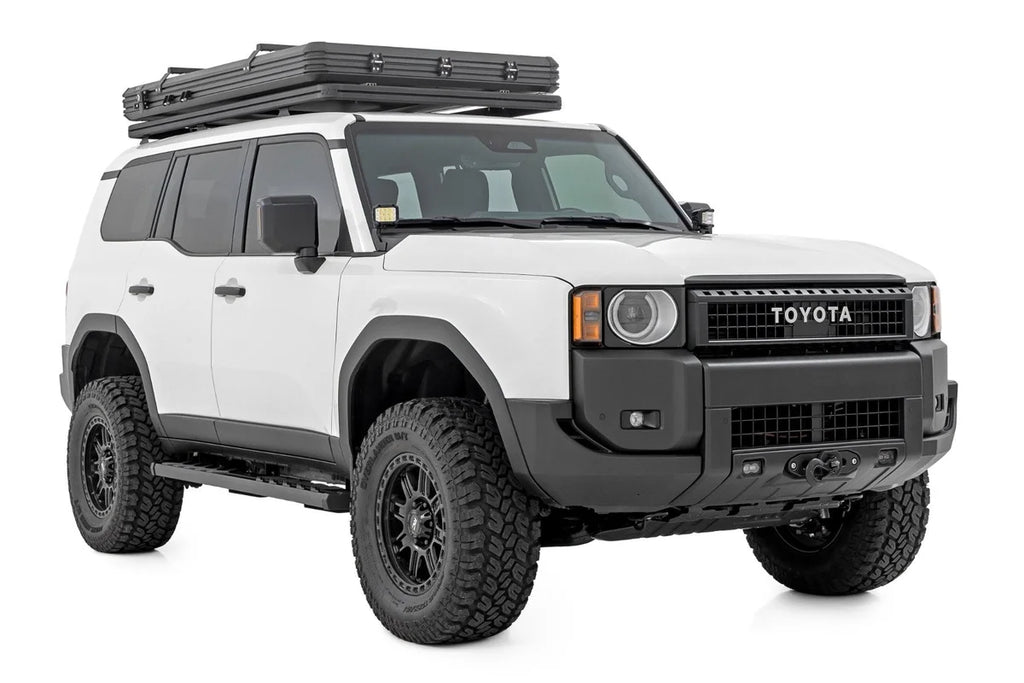 Rough Country BA2 Running Boards | Side Step Bars | Toyota Land Cruiser 4WD (2024-2025) - Side View