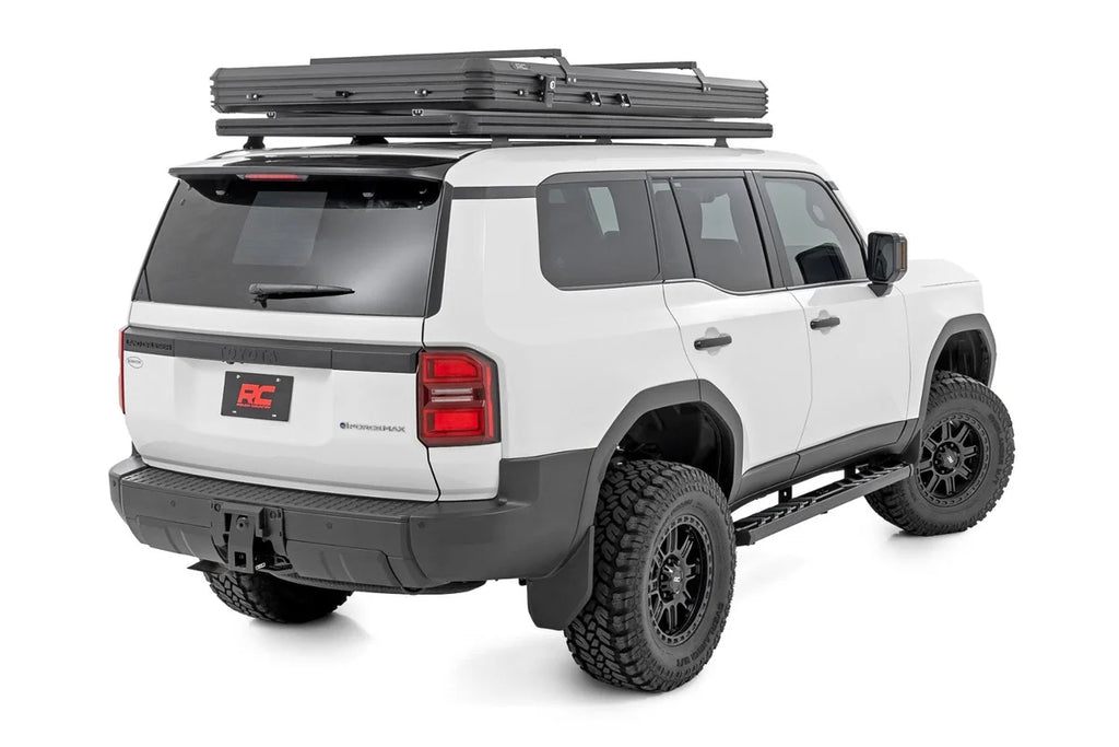 Rough Country BA2 Running Boards | Side Step Bars | Toyota Land Cruiser 4WD (2024-2025) - Back View