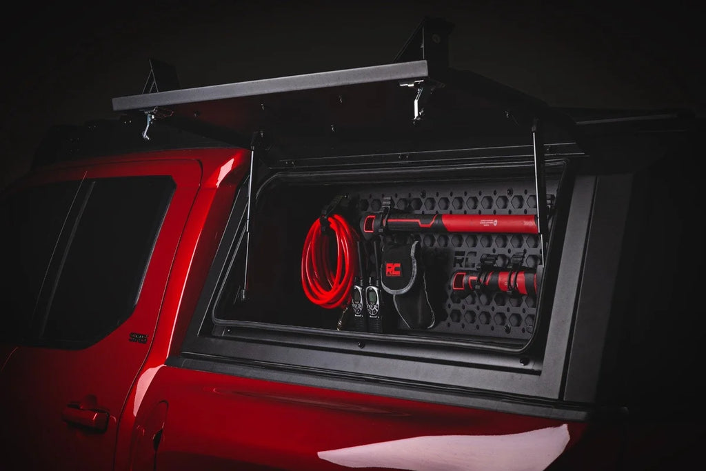 Rough Country Bed Cap Molle Panel Side Storage Bin | Drivers Side | Toyota Tacoma (16-26) 734074 - Side View