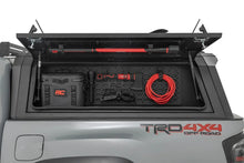 Load image into Gallery viewer, Rough Country Bed Cap Molle Panel Side Storage Bin | Drivers Side | Toyota Tacoma (16-23) 734064 - Back View