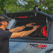 Load image into Gallery viewer, Rough Country Bed Cap Molle Panel Side Storage Bin | Drivers Side | Toyota Tacoma (16-23) 734064 - Installation View