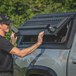 Load image into Gallery viewer, Rough Country Bed Cap Side Shelf Storage Bin | Passengers Side | Toyota Tacoma (16-23) 734065 - Installation View