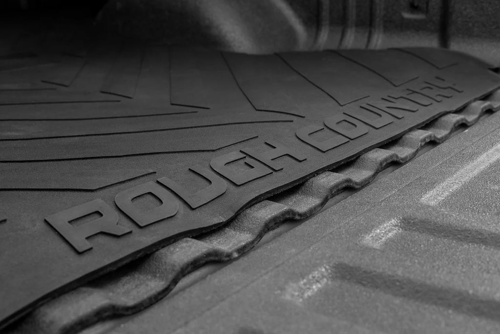 Rough Country Bed Mat | 5' Bed | RC Logo | Chevy/GMC Canyon/Colorado 2WD/4WD (2015-2022) - Back View