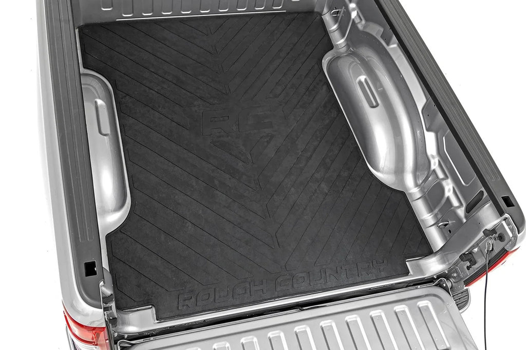 Rough Country Bed Mat | 6'4" Bed | RC Logo | Ram 1500 (19-24)/1500 TRX (21-24) RCM679 - Installation View