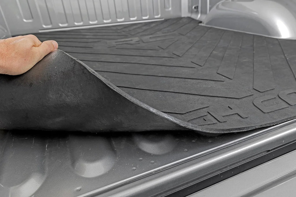 Rough Country Bed Mat | 6'4" Bed | RC Logo | Ram 1500 (19-24)/1500 TRX (21-24) RCM679 - Installation View