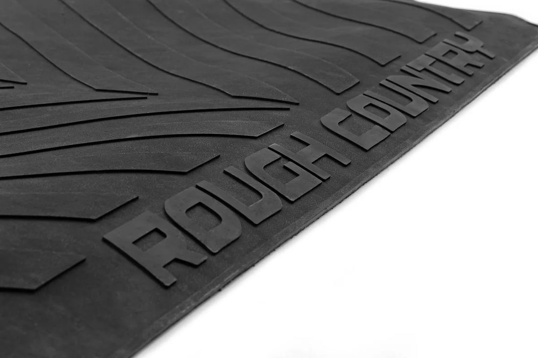 Rough Country Bed Mat | 6'9" Bed | RC Logo | Chevy/GMC  Silverado/Sierra 2500HD/3500HD (20-26) RCM691 - Back View