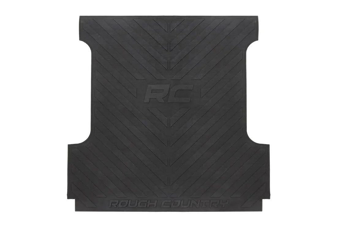 Rough Country Bed Mat | 8' Bed | RC Logo | Chevy/GMC 1500 2WD/4WD (19-24) RCM677 - Installation View