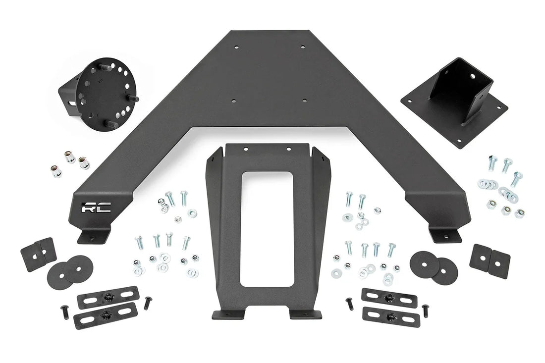 Rough Country Bed Mount Spare Tire Carrier | Universal (5x5.5 6x5.5 6x135 & 5x5.0 Bolt Patterns) 73110 - Mounting View