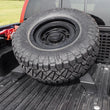 Load image into Gallery viewer, Rough Country Bed Mount Spare Tire Carrier | Universal (5x5.5 6x5.5 6x135 &amp; 5x5.0 Bolt Patterns) 73110 - Installation View
