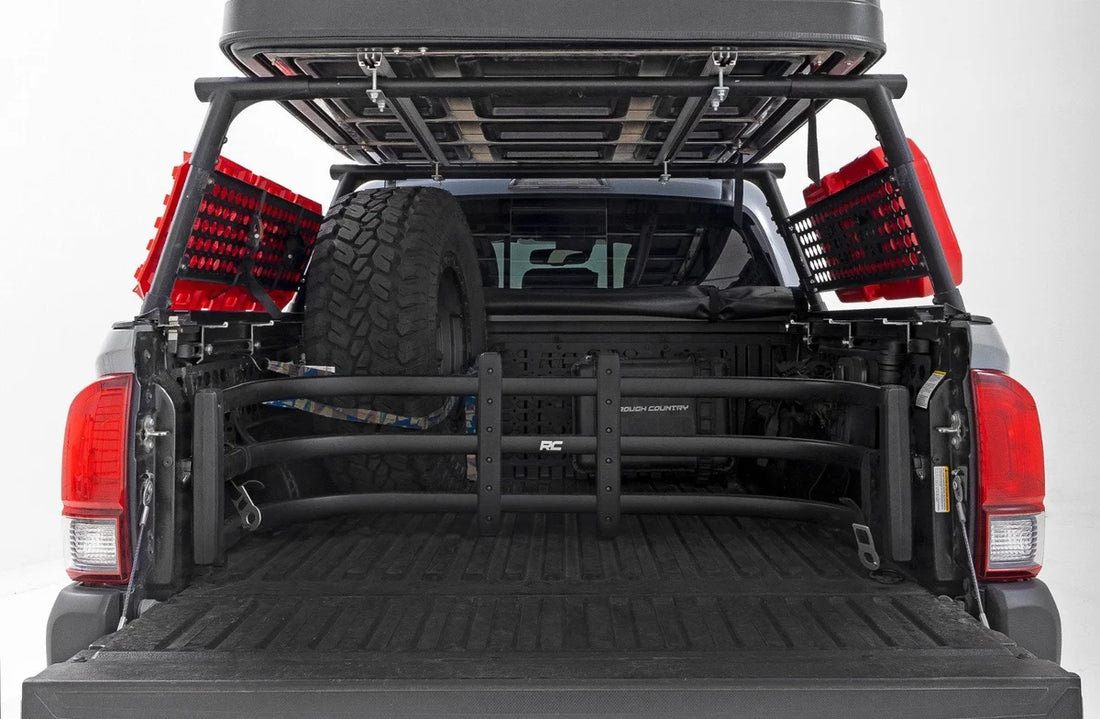 Rough Country Bed Rack | Aluminum | Toyota Tacoma 2WD/4WD (2005-2023) 73109 - Back View