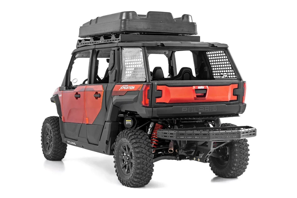 Rough Country Bed Side Rear Windows | Scratch Resistant | Polaris XPEDITION ADV 5 - Back View