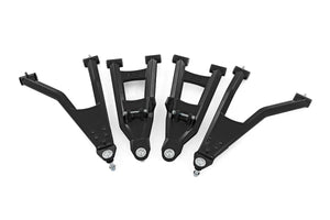 Rough Country Black Aluminum Control Arms | 2" Forward Offset | Polaris Ranger XP 1000 - Main Product View