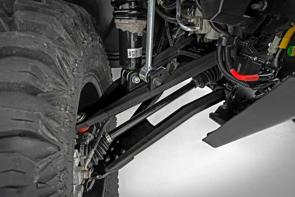 Rough Country Black Aluminum Control Arms | 2" Forward Offset | Polaris Ranger XP 1000 - Back View