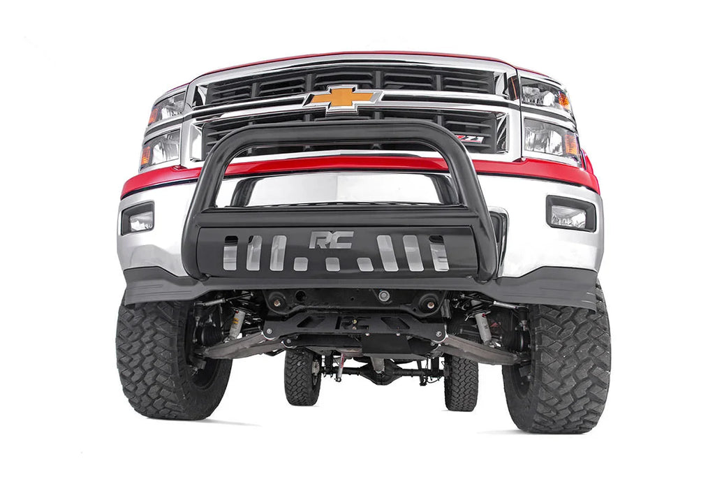 Rough Country Black Bull Bar | Chevy/GMC 1500 Truck & SUV 2WD/4WD (07-20 & Classic) B-C2071 - Installation View
