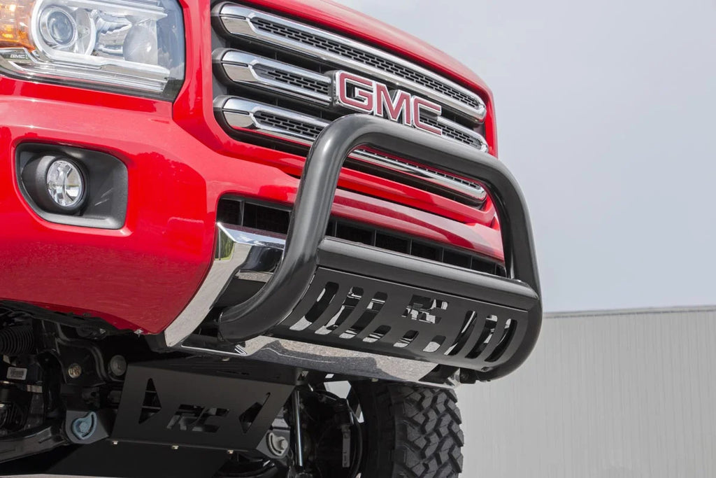 Rough Country Black Bull Bar | Chevy/GMC Canyon/Colorado 2WD/4WD (2015-2024) B-C2151 - Installation View