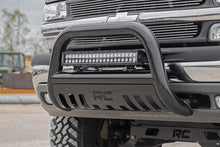 Load image into Gallery viewer, Rough Country Black Bull Bar | Chevy/GMC Sierra 1500/Silverado 1500/Tahoe/Yukon (99-06 &amp; Classic) B-C2991 - Angled View
