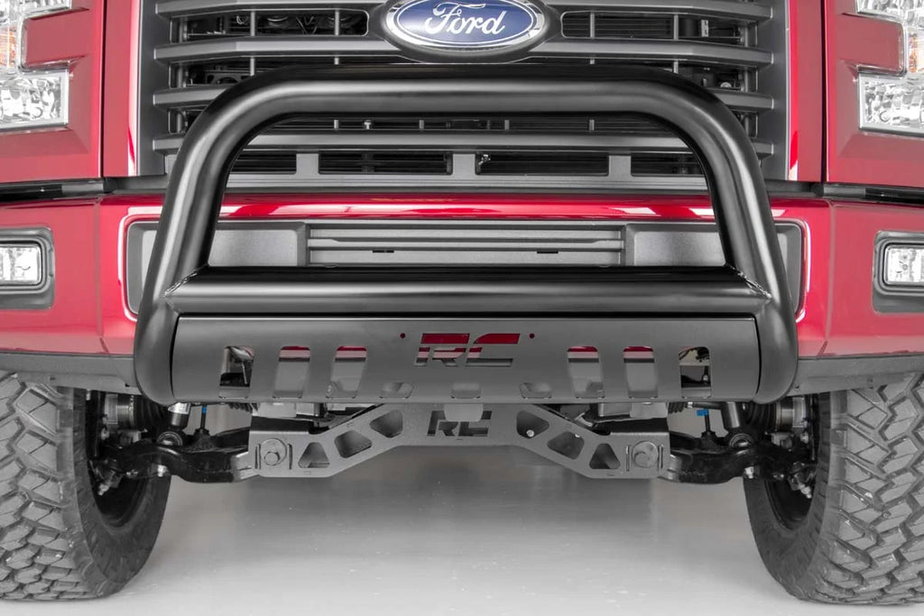 Rough Country Black Bull Bar | Ford Expedition (03-24)/F-150 (04-24) 2WD/4WD B-F2041 - Side View