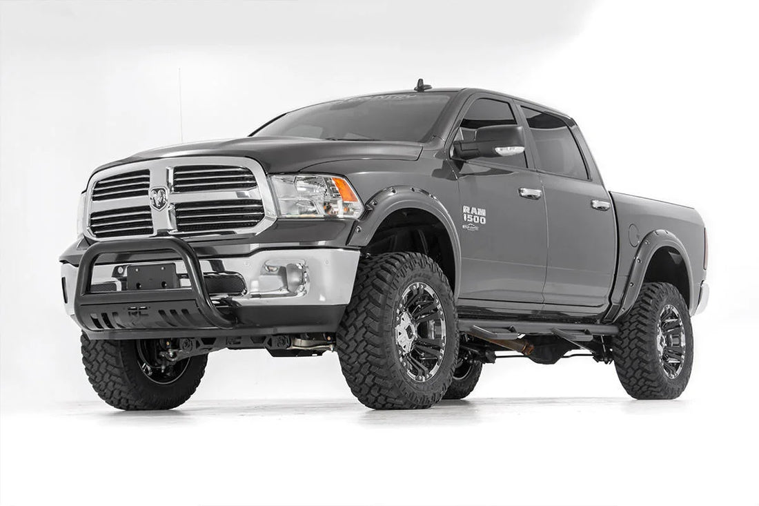 Rough Country Black Bull Bar | Ram 1500 2WD/4WD (2009-2018 & Classic) B-D2091 - Side View