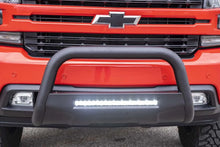 Load image into Gallery viewer, Rough Country Black LED Bull Bar | Chevy Silverado 1500 2WD/4WD (2019-2022) B-C4072 - Back View