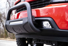 Load image into Gallery viewer, Rough Country Black LED Bull Bar | Chevy Silverado 1500 2WD/4WD (2019-2022) B-C4072 - Installation View