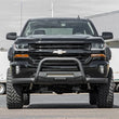 Load image into Gallery viewer, Rough Country Black LED Bull Bar | Chevy/GMC 1500 Truck &amp; SUV (07-20 &amp; Classic) B-C4071 - Installation View