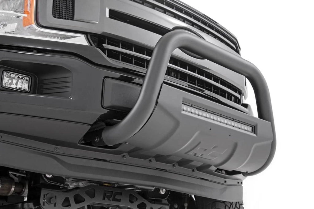 Rough Country Black LED Bull Bar | Ford Expedition (03-24)/F-150 (04-24) 2WD/4WD B-F4041 - Side View