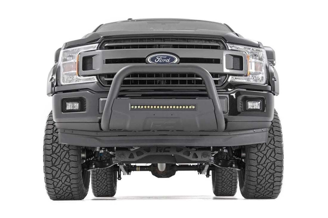Rough Country Black LED Bull Bar | Ford Expedition (03-24)/F-150 (04-24) 2WD/4WD B-F4041 - Back View
