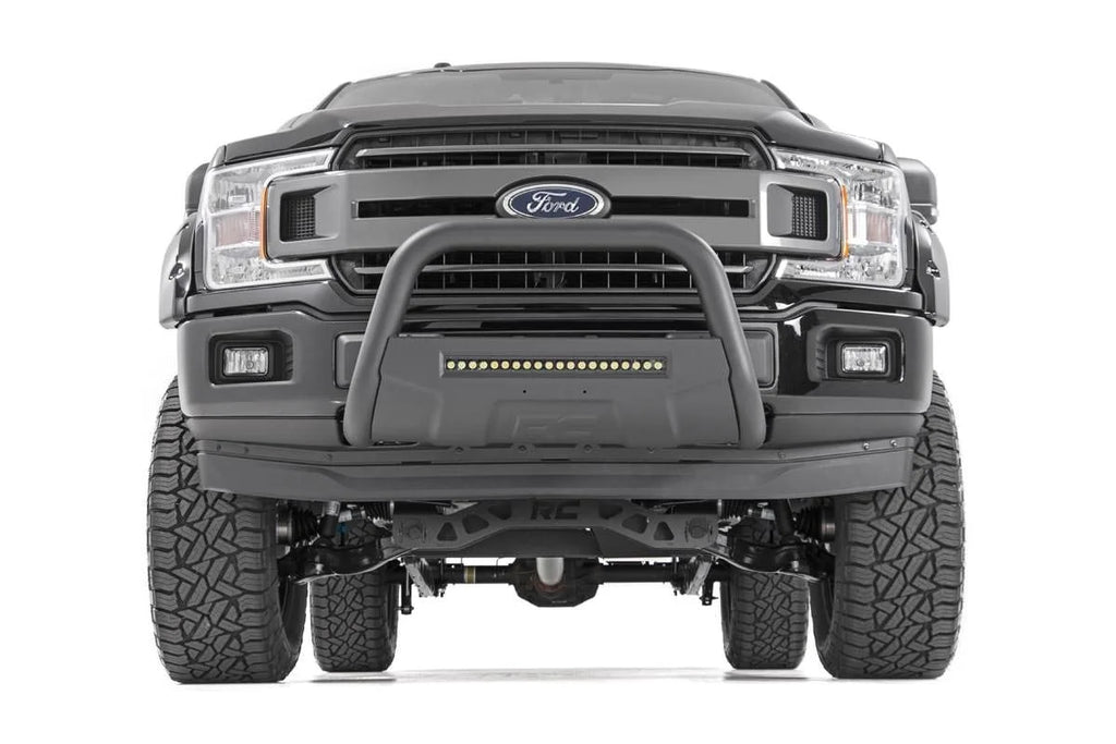 Rough Country Black LED Bull Bar | Ford Expedition (03-24)/F-150 (04-24) 2WD/4WD B-F4041 - Back View