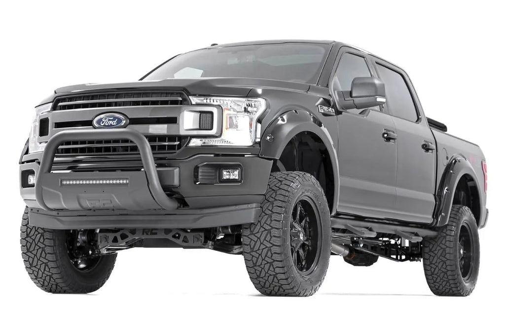 Rough Country Black LED Bull Bar | Ford Expedition (03-24)/F-150 (04-24) 2WD/4WD B-F4041 - Installation View