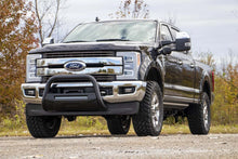 Load image into Gallery viewer, Rough Country Black LED Bull Bar | Ford F-250 Super Duty 2WD/4WD (2017-2022) B-F2017 - Installation View
