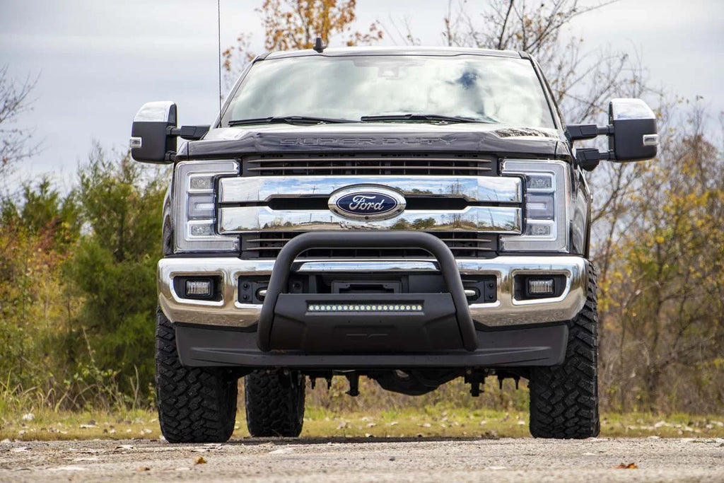 Rough Country Black LED Bull Bar | Ford F-250 Super Duty 2WD/4WD (2017-2022) B-F2017 - Additional View 5