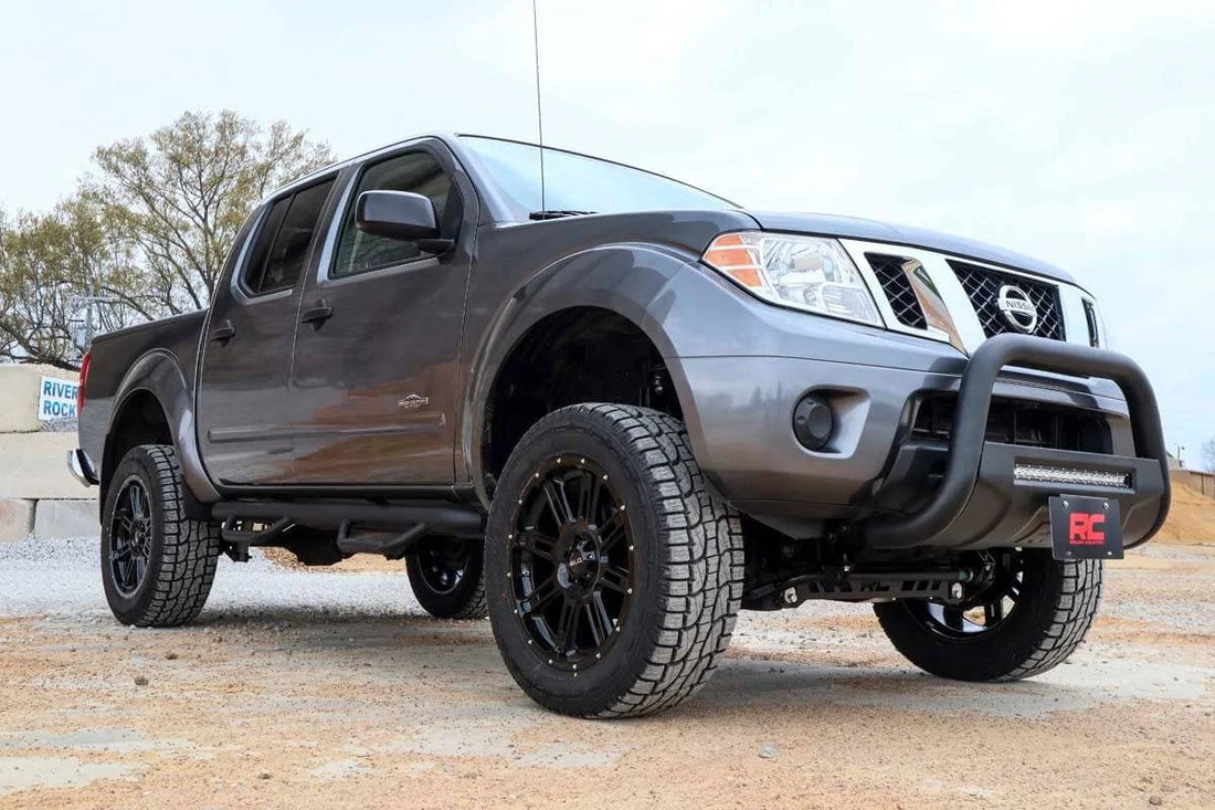 Rough Country Black LED Bull Bar | Nissan Frontier 2WD/4WD (2005-2021) B-N4150 - Back View