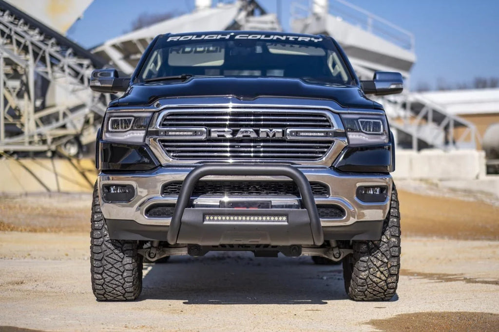 Rough Country Black LED Bull Bar | Ram 1500 2WD/4WD (2009-2018 & Classic) B-D4091 - Side View
