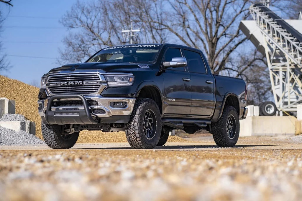 Rough Country Black LED Bull Bar | Ram 1500 2WD/4WD (2019-2025) B-D4092 - Back View