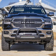 Load image into Gallery viewer, Rough Country Black LED Bull Bar | Ram 1500 2WD/4WD (2019-2025) B-D4092 - Installation View