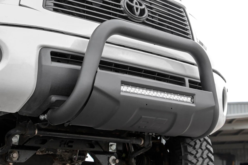 Rough Country Black Led Bull Bar | Toyota Tundra 2WD/4WD (2007-2021) B-T4071 - Installation View
